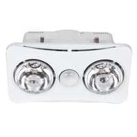 Ardene Duo Bathroom 2 Heat, Light & Exhaust Fan White - BS122ESWWH