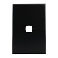 Grid Plate 1 Gang – MATTE BLACK PB1MB-L