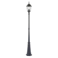 Yarra 1 Light Post+Post Top Black - MX7391P-BLK