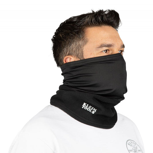 NECK AND FACE WARMING HALF-BAND BLACK A-60466