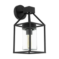 Trecate Modern Outdoor Wall Light 1Lt in Black - 97296