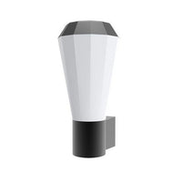 WALL S/M 20W TAPERED Dark Grey 3K IP54 Opal Diff 580 Lm - GEB1