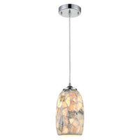 PENDANT ES Light Stone Mosaic Glass ELLIPSE OD136mm - GLAZE11