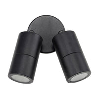 Double Adjustable Spot Light (Matt Black IP65) - 2124BLK