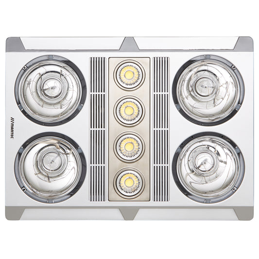 Martec Profile Plus 4 Heat 3 in 1 Bathroom Heater (Silver) - MBHP4LS