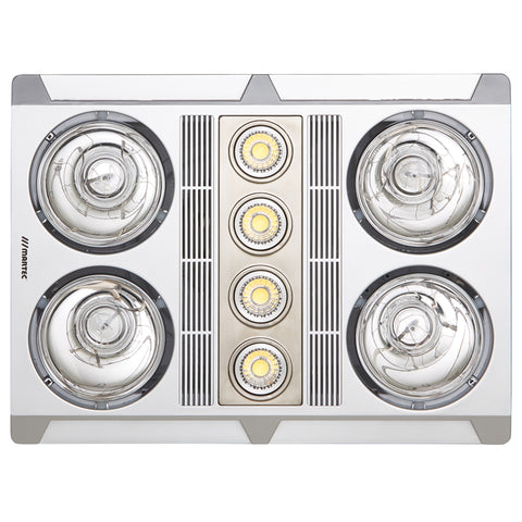 Martec Profile Plus 4 Heat 3 in 1 Bathroom Heater (Silver) - MBHP4LS