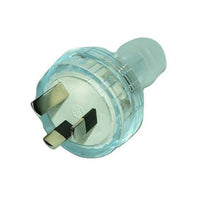 PLUG TOP Rewirable 3 PIN 10A CLEAR - PLUG001