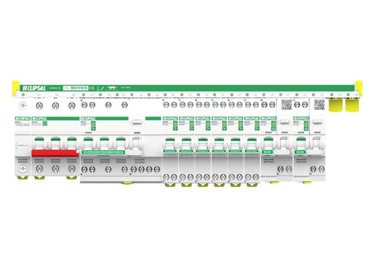 2-module RCBO with Type A 30mA earth-leakage + C-curve overcurrent protection, stocked at ARCK Electrical
