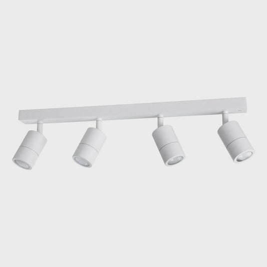 FREMANTLE 4lt GU10 Adjustable Bar IP55 Dimmable Exterior Wall Light Matt White - 206165 - ARCK Electrical Wholesale Supplies