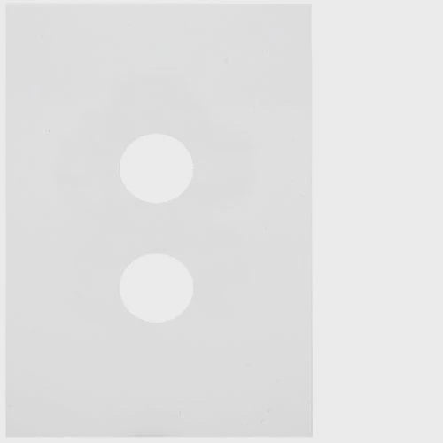 Hager Finesse 2 Gang Switch Plate (Matt White) - WBQSP2-MW