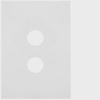 Hager Finesse 2 Gang Switch Plate (Matt White) - WBQSP2-MW