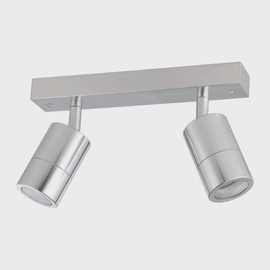 Fremantle 2 Light Adjustable Outdoor Ceiling Light Titanium - 206154 - ARCK Electrical Wholesale Supplies