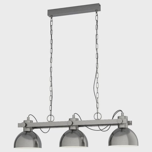 Lubenham 1 3 Light Island Pendant Antique Nickel - 43168N - ARCK Electrical Wholesale Supplies