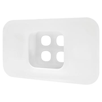 Recessed 4 Way DigiPORT® Wall Plate with Three Blank Inserts - 04MM-DP01