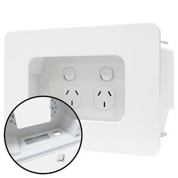 Recessed Wall Point with Built-in Cable Management System - 04MM-RP02