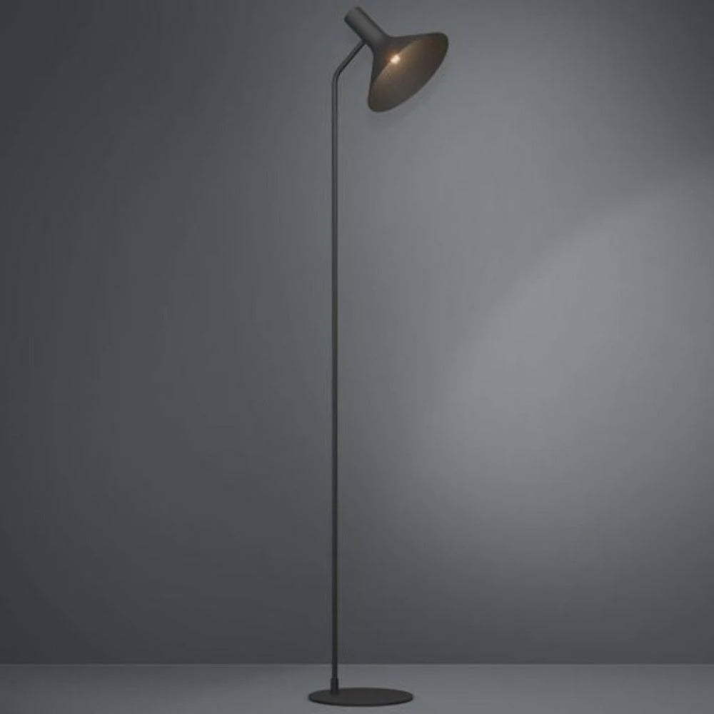 MORESCANA Floor Lamp 1 Light Black Steel - 390222N - ARCK Electrical Wholesale Supplies