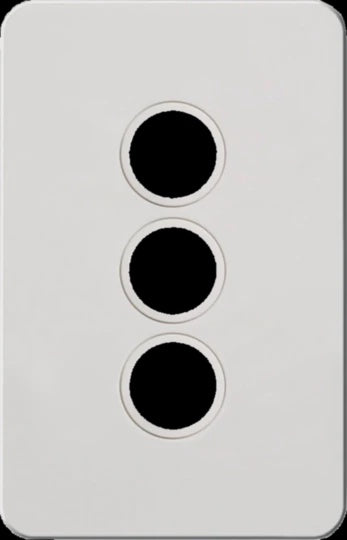 Hager 3 Gang SILHOUETTE Grid P - WBSSP3-MW - ARCK Electrical Wholesale Supplies