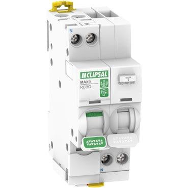 Clipsal 10A Max9 RCBO 1PN C | 30MA Type A - MX9R3210 - ARCK Electrical Wholesale Supplies