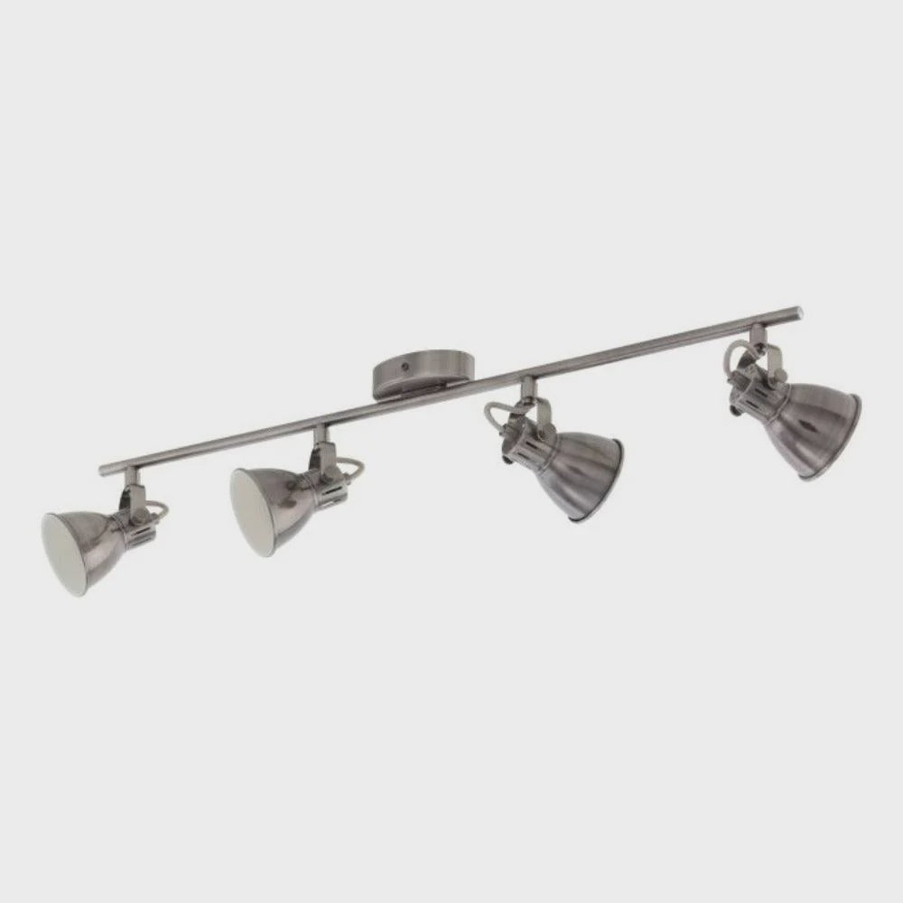 SERAS Spot 4 Lights Antique Nickel Steel - 206056 - ARCK Electrical Wholesale Supplies
