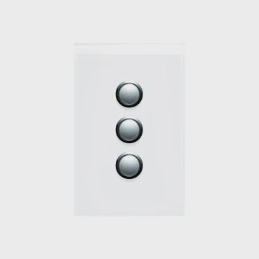 Saturn Series Switch Cover 3 G - 4063PBC-EB - ARCK Electrical Wholesale Supplies