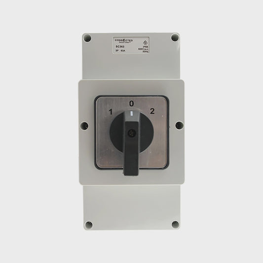 IP66 Changeover Switch 3 Pole 500V AC 63A - SC363 - ARCK Electrical Wholesale Supplies