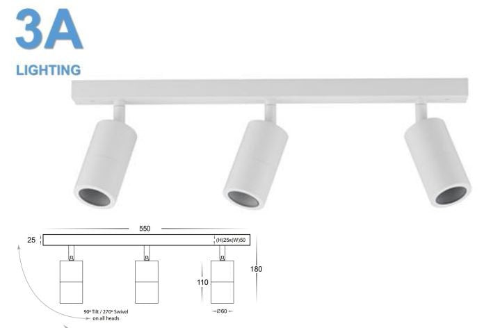 Exterior Wall Pillar Light Whi - 2143-WHT - ARCK Electrical Wholesale Supplies