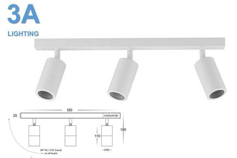 Exterior Wall Pillar Light Whi - 2143-WHT - ARCK Electrical Wholesale Supplies