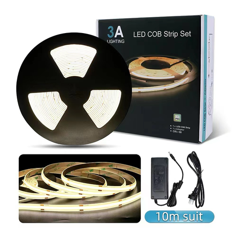 STRIP LIGHTS Kit 4000-4800K 10M Dotless with Driver - 3A-COB-24V-480D-DW-10M - ARCK Electrical Wholesale Supplies