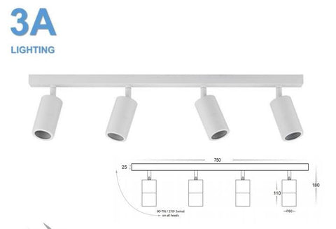 Exterior Wall Pillar Light Bla - 2144WHT - ARCK Electrical Wholesale Supplies