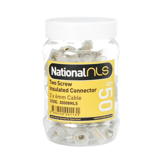 Two Screw Insulated Electrical Connector (50 Per Jar) - 30008NLS - ARCK Electrical Wholesale Supplies