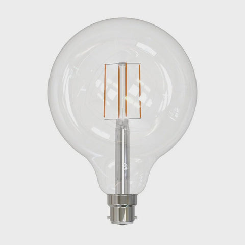 Bulb G125 LED Filament Globe BC 240V 5W Clear 5000K - 205959 - ARCK Electrical Wholesale Supplies