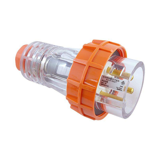 IP66 3 Pin Straight Plug Ð 250V AC 20A - P320R - ARCK Electrical Wholesale Supplies