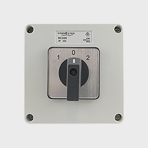 IP66 Changeover Switch 3 Pole 500V AC 25A - SC325 - ARCK Electrical Wholesale Supplies