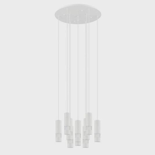 Bernabeta Cluster Pendant 10 Lights White Steel 4000K - 39704N - ARCK Electrical Wholesale Supplies