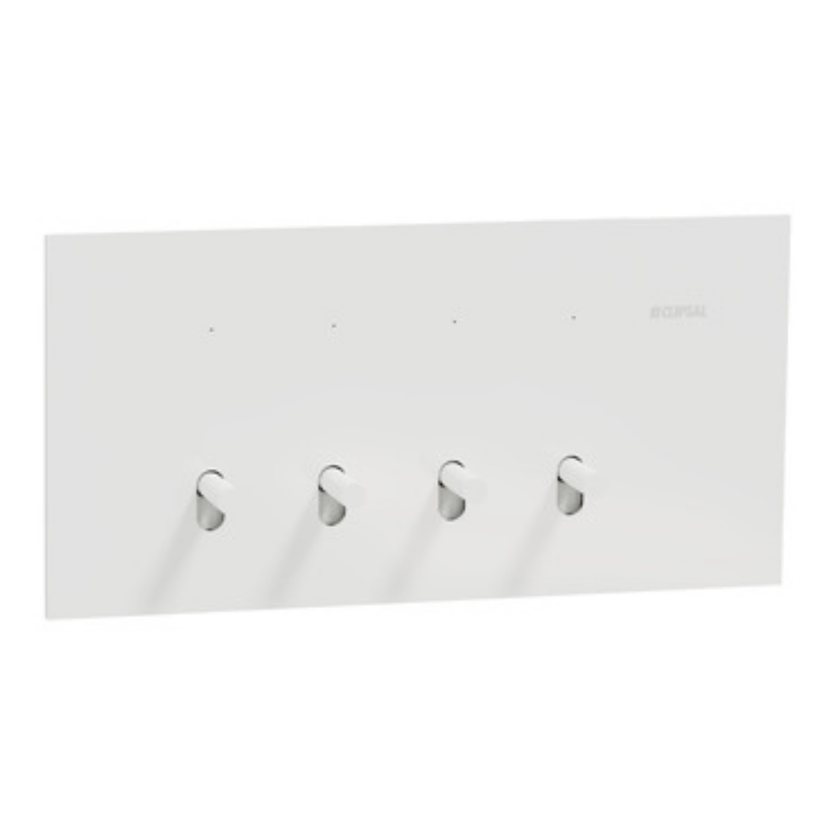 Clipsal Solis T Series 4 Gang Switch White Ceramic   1044TA-WC