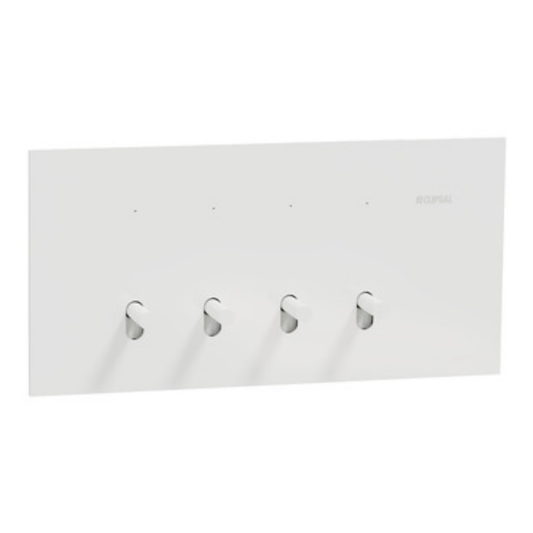 Clipsal Solis T Series 4 Gang Switch White Ceramic   1044TA-WC