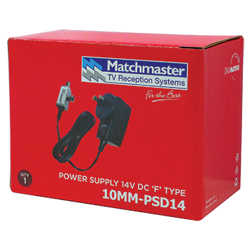 Matchmaster 14V DC 'F' Type Power Supply 10MM-PSD14