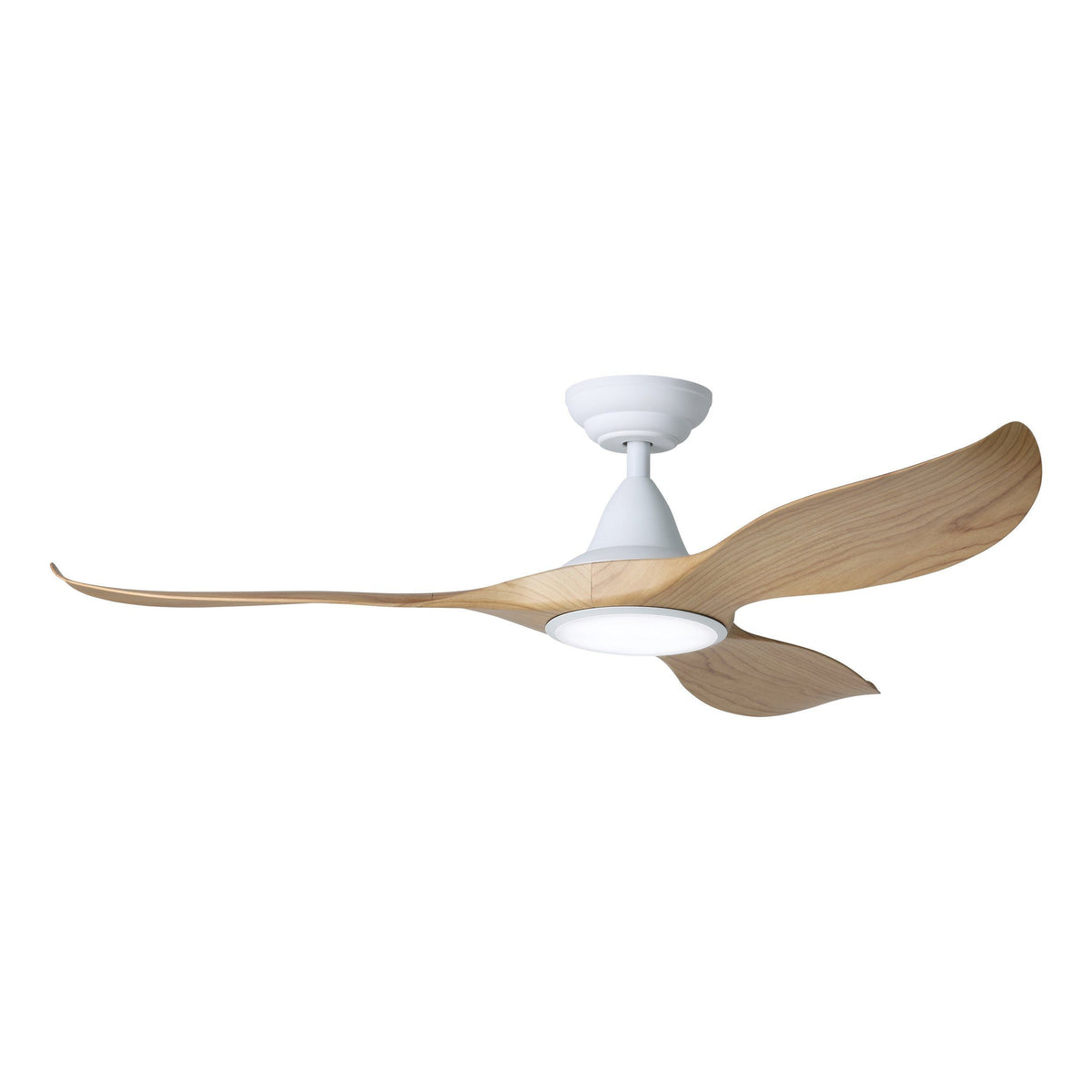NOOSA 52 DC FAN 18W LED TRI-COL WHT/BLACKBUTT - 20684816 - ARCK Electrical Wholesale Supplies