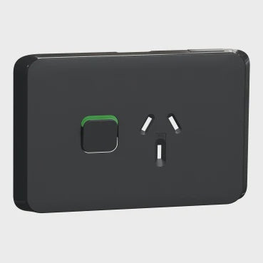 Clipsal Iconic Single Power Po - 3015C-XB - ARCK Electrical Wholesale Supplies