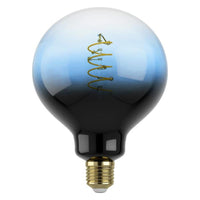 Filament Dimmable LED G125 Globe Bulb 240V 4W ES Blue Transparent Glass 2000K - 12555