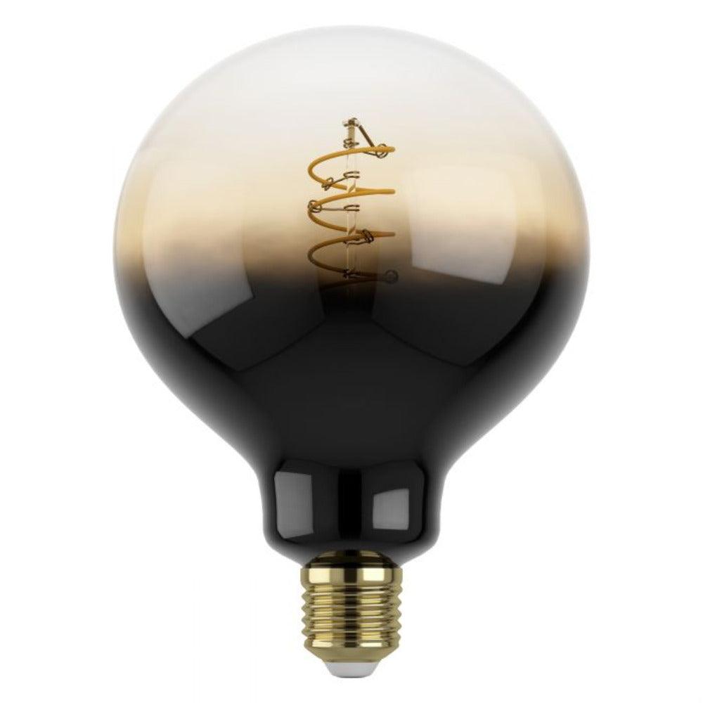 Filament Dimmable LED G125 Globe Bulb 240V 4W ES Brown Transparent Glass 1700K - 12556