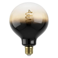 Filament Dimmable LED G125 Globe Bulb 240V 4W ES Brown Transparent Glass 1700K - 12556