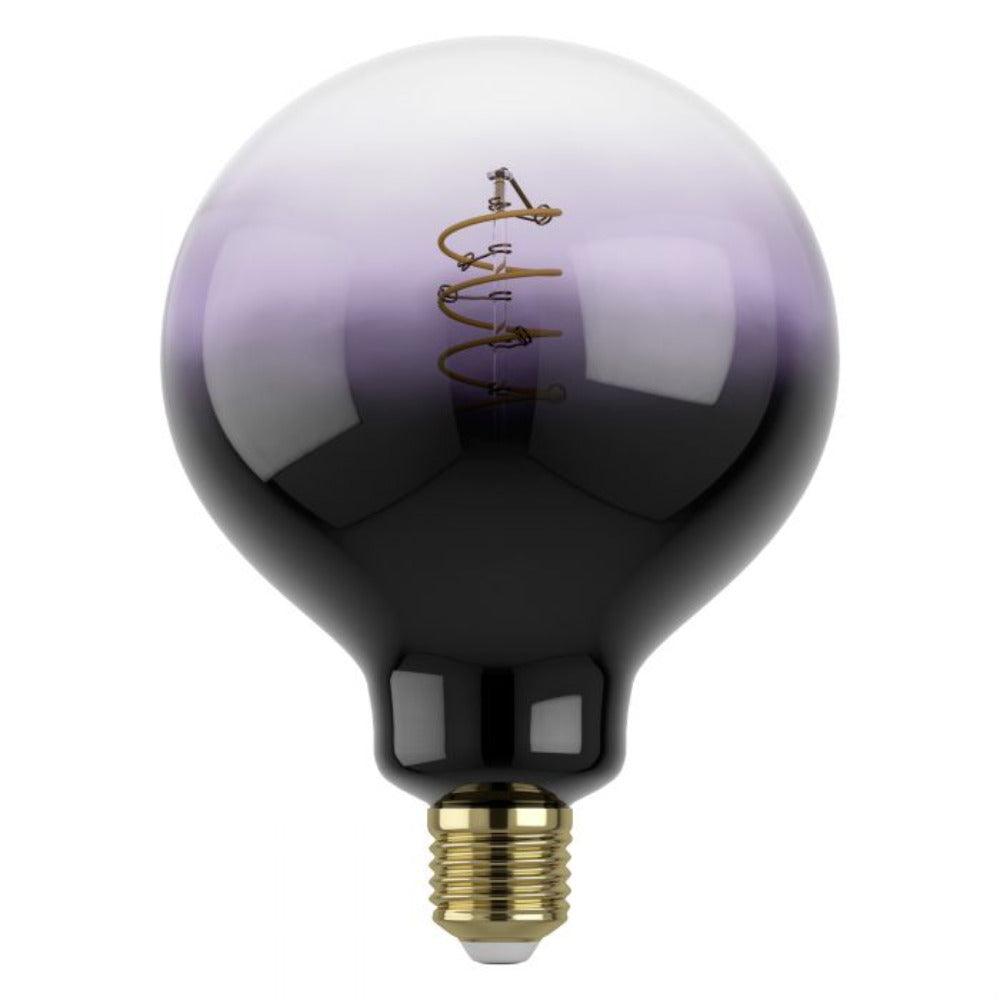 Filament Dimmable LED G125 Globe Bulb 240V 4W ES Purple Transparent Glass 1800K - 12557