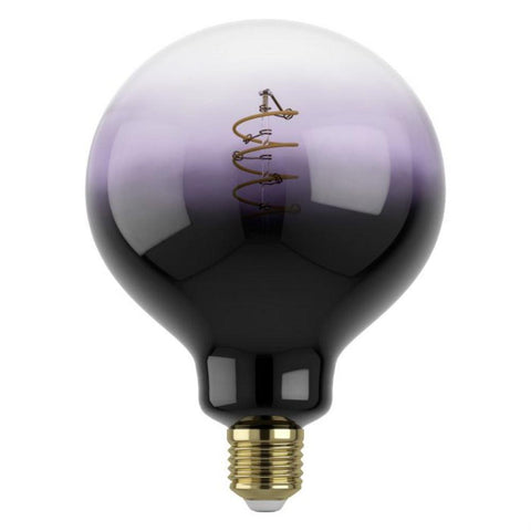 Filament Dimmable LED G125 Globe Bulb 240V 4W ES Purple Transparent Glass 1800K - 12557