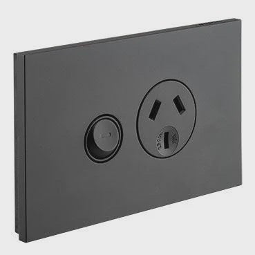 CLIPSAL SATURN ZEN SINGLE POWERPOINT (BLACK) - Z4015-ZB - ARCK Electrical Wholesale Supplies