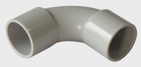 PVC - Solid Elbow Grey 25mm (PVC-03025) - ELB-25G