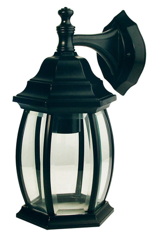 Oriel Lighting Highgate 1 Light Wall Light Down Black - OL7661BK - ARCK Electrical Wholesale Supplies
