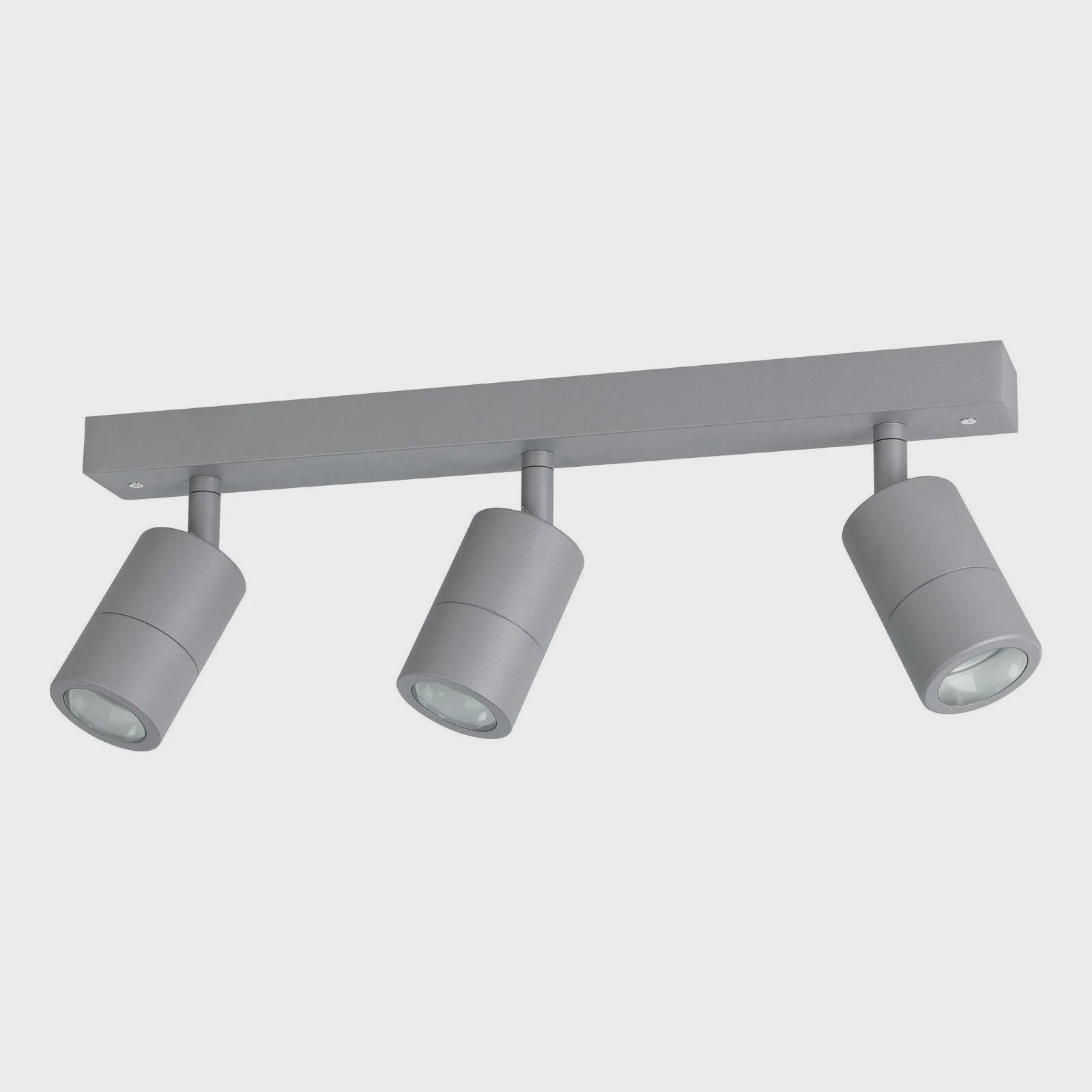 FREMANTLE 3lt GU10 Adjustable Bar IP55 Dimmable Exterior Wall Light Silver Grey - 206162 - ARCK Electrical Wholesale Supplies