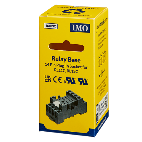 Din Rail Relay Base (SRNE4-C) 14 Pin - BA03C - ARCK Electrical Wholesale Supplies