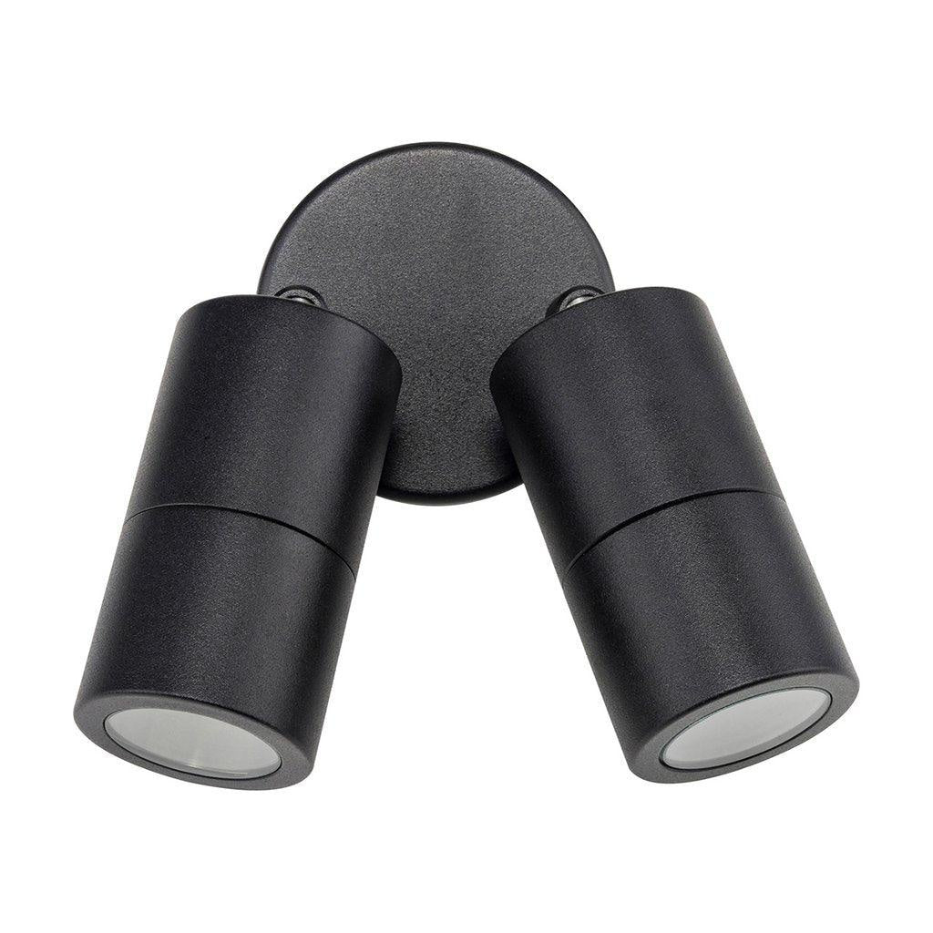 Double Adjustable Spot Light (Matt Black IP65) - 2124BLK